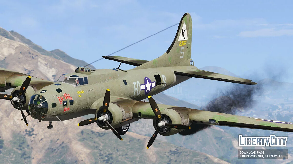 B-17E Flying Fortress [Add-On | Livery] 1.0 / GTA 5