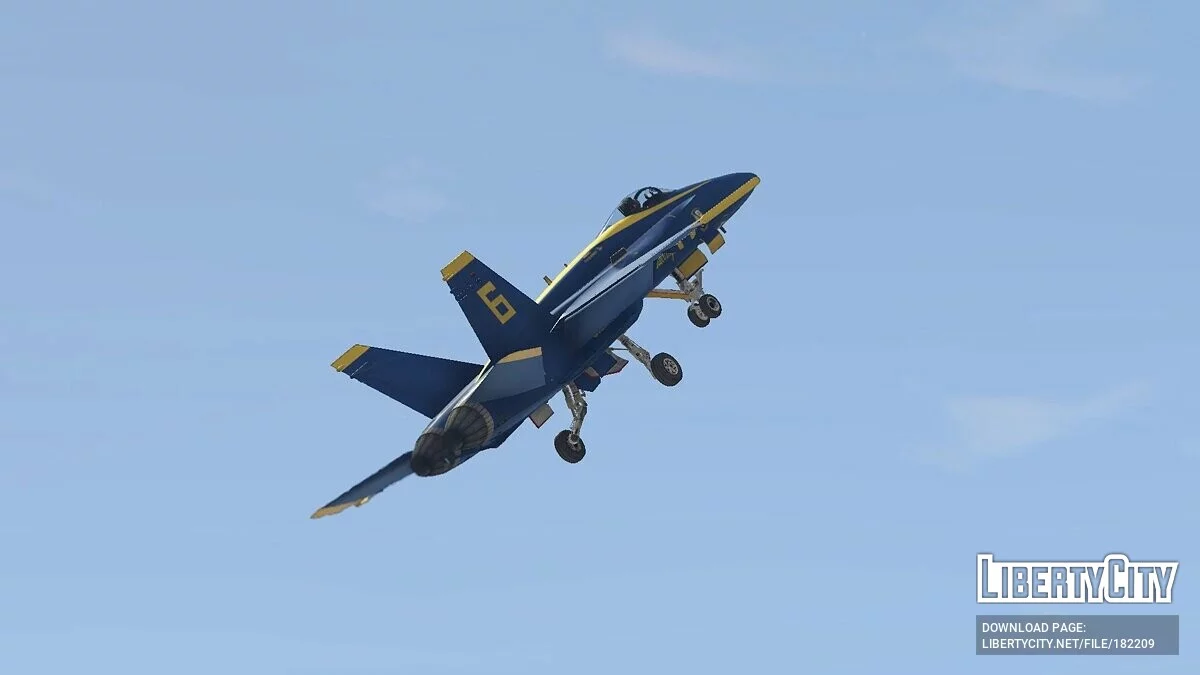 F/A-18C Hornet Blue Angels Equipe de Exibição da Marinha dos EUA 2.0 / GTA 5
