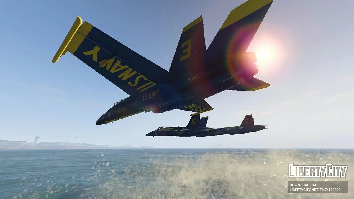 F/A-18C Hornet Blue Angels Equipe de Exibição da Marinha dos EUA 2.0 / GTA 5