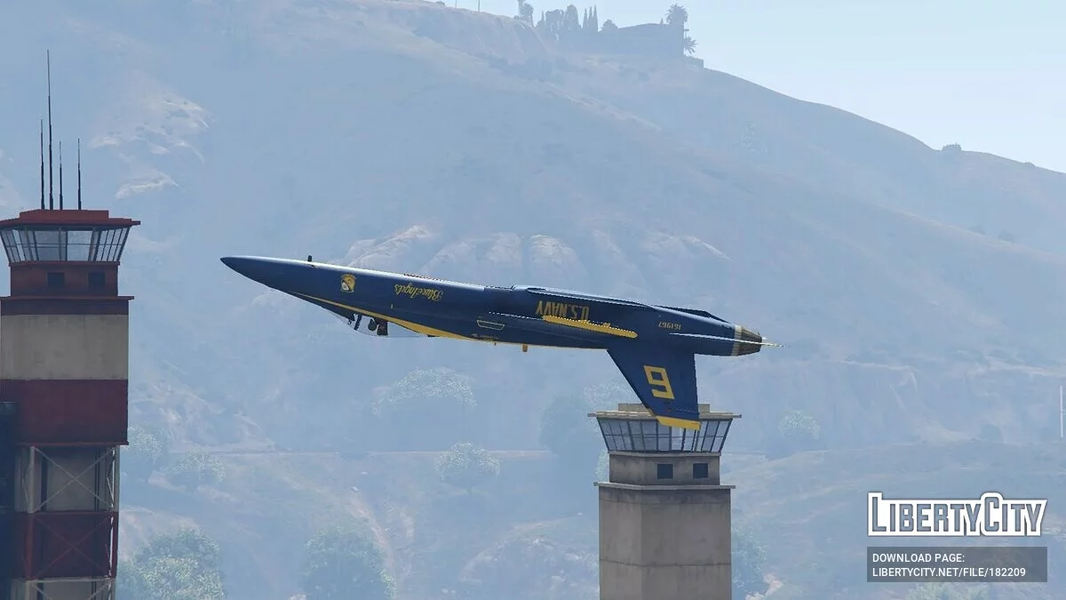 F/A-18C Hornet Blue Angels Equipe de Exibição da Marinha dos EUA 2.0 / GTA 5