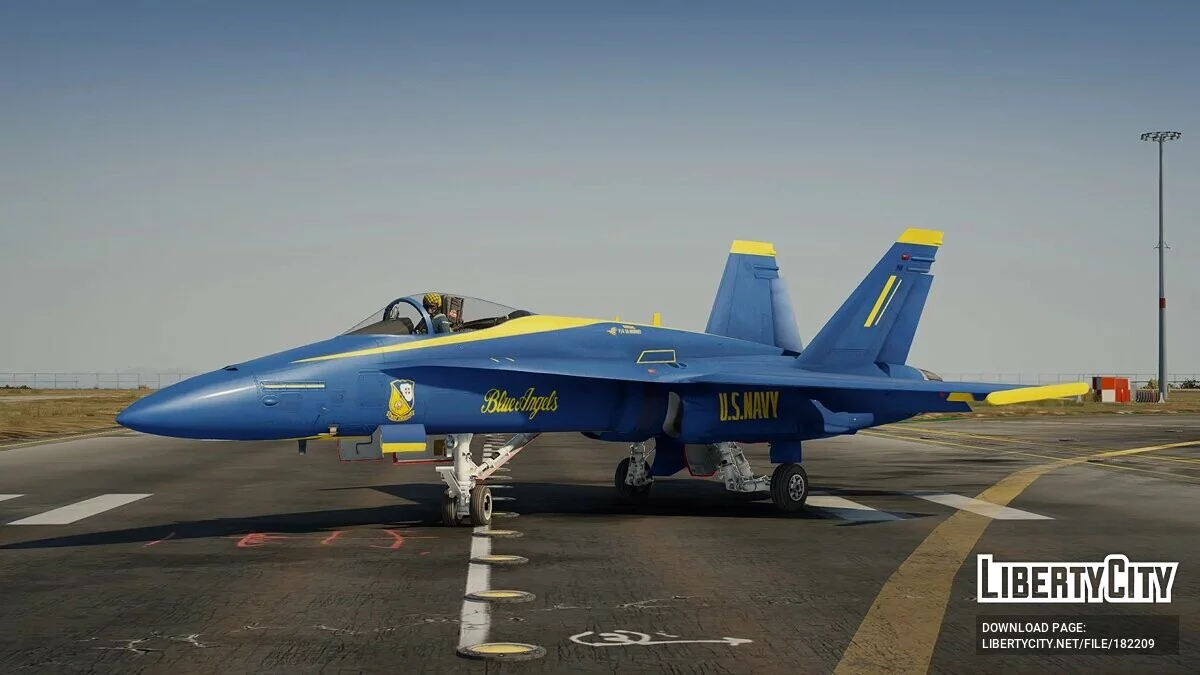 F/A-18C Hornet Blue Angels US Navy Display Team 2.0 / GTA 5