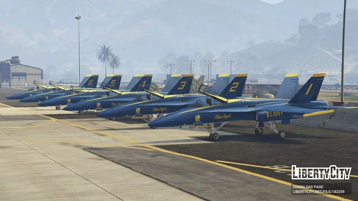 F/A-18C Hornet Blue Angels Equipe de Exibição da Marinha dos EUA 2.0 / GTA 5
