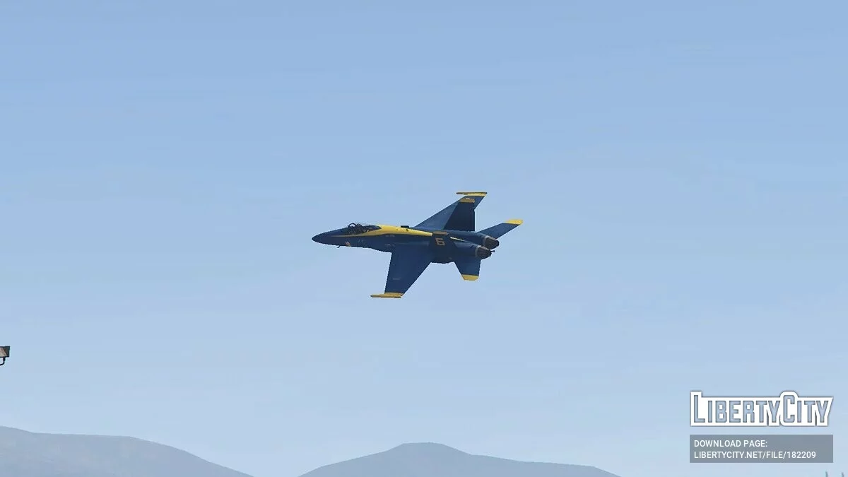 F/A-18C Hornet Blue Angels Equipe de Exibição da Marinha dos EUA 2.0 / GTA 5