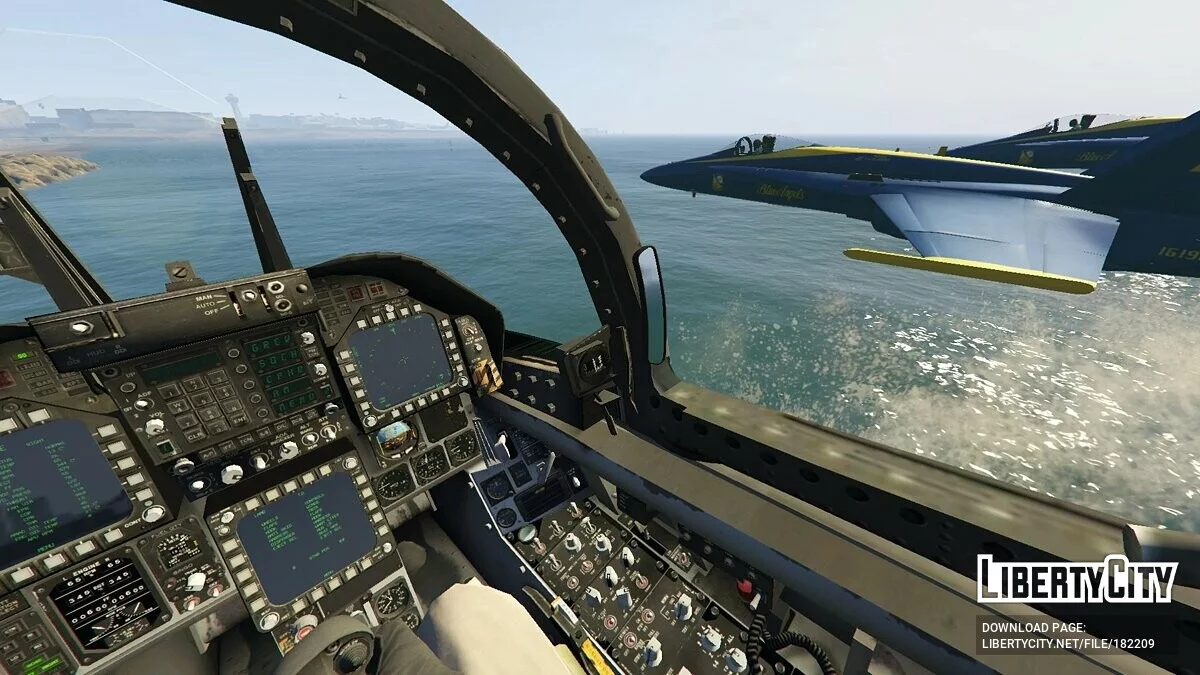 F/A-18C Hornet Blue Angels Equipe de Exibição da Marinha dos EUA 2.0 / GTA 5