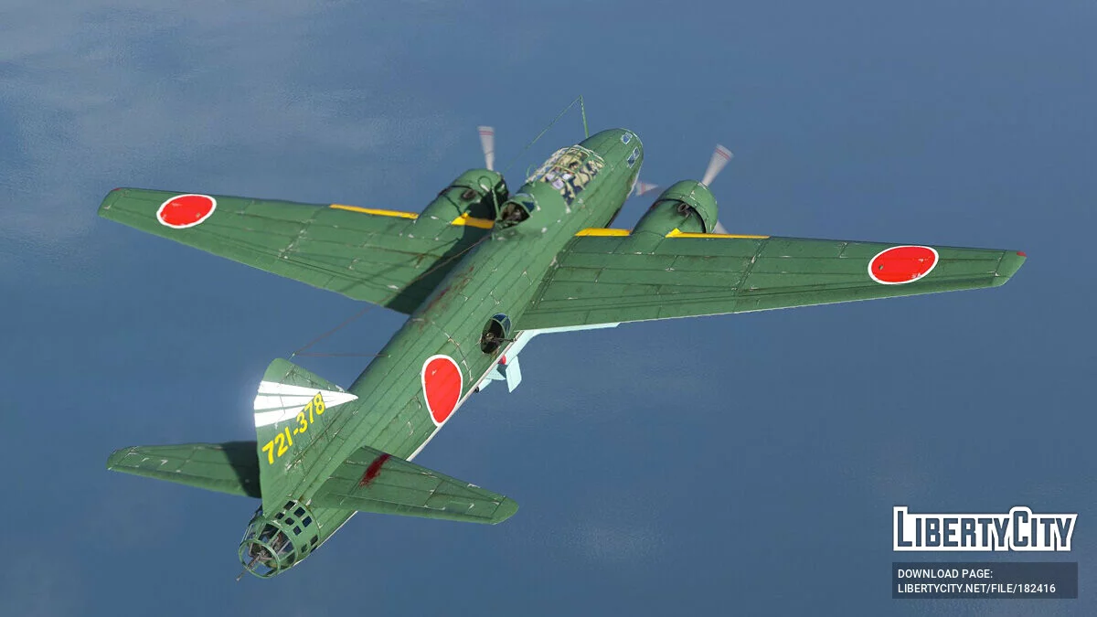 G4M1 Betty + MXY-7 Ohka míssil Kamikaze [Add-On] 1.0 / GTA 5