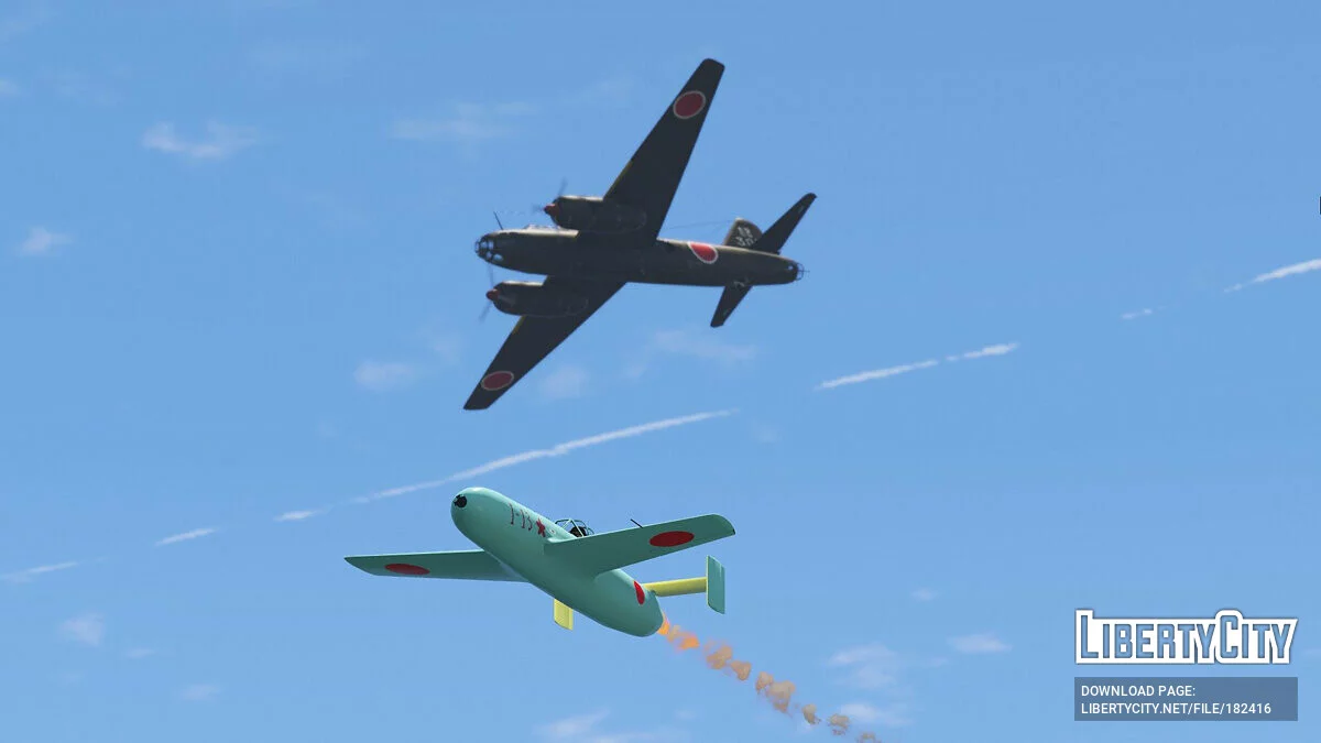 G4M1 Betty + MXY-7 Ohka míssil Kamikaze [Add-On] 1.0 / GTA 5