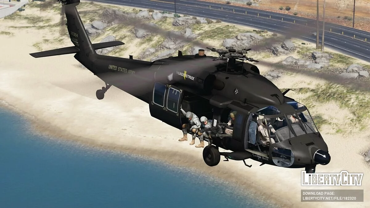 MH-60L Black Hawk «Batalla de Mogadiscio» [Add-On | LODs] 1.0 / GTA 5