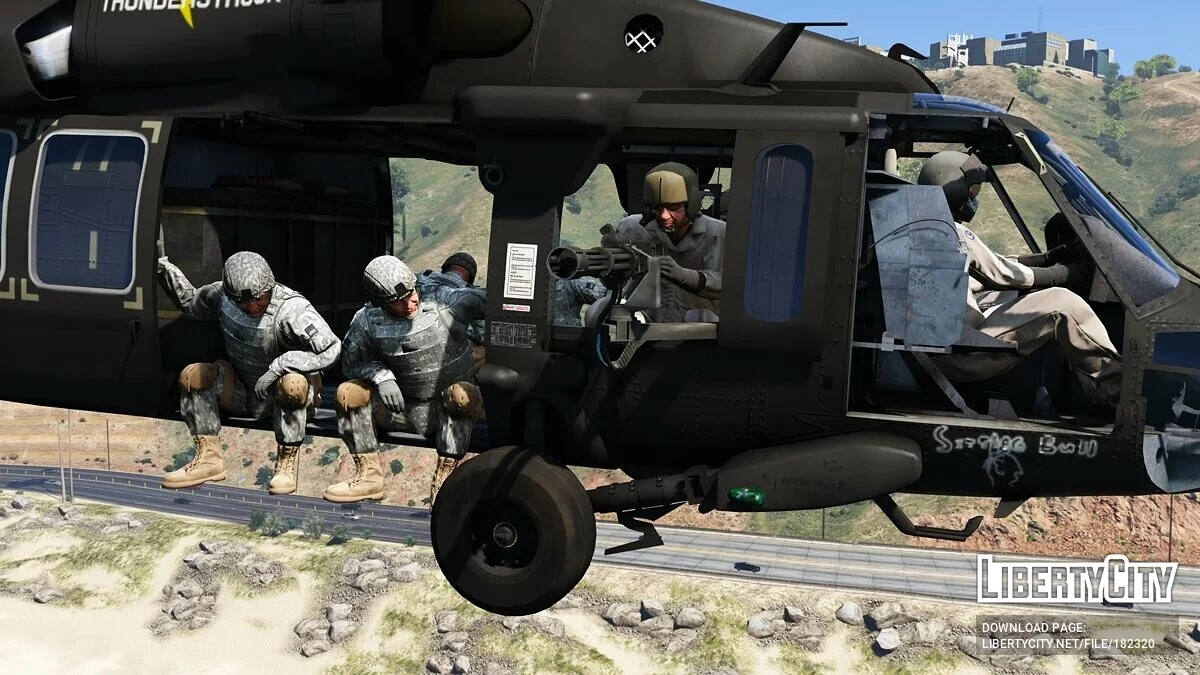 MH-60L Black Hawk «Batalla de Mogadiscio» [Add-On | LODs] 1.0 / GTA 5