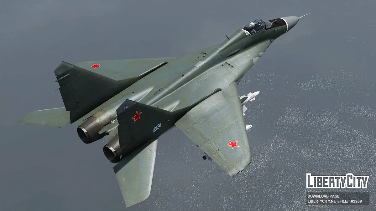 Mig-29A Fulcrum [Add-On | VehFuncs V] 1.5 / GTA 5