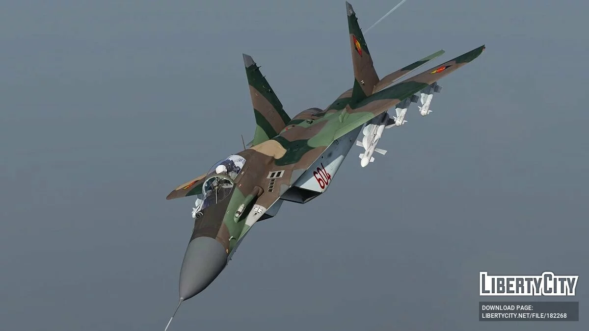 Mig-29A Fulcrum [Add-On | VehFuncs V] 1.5 / GTA 5