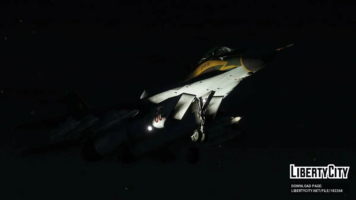 Mig-29A Fulcrum [Add-On | VehFuncs V] 1.5 / GTA 5