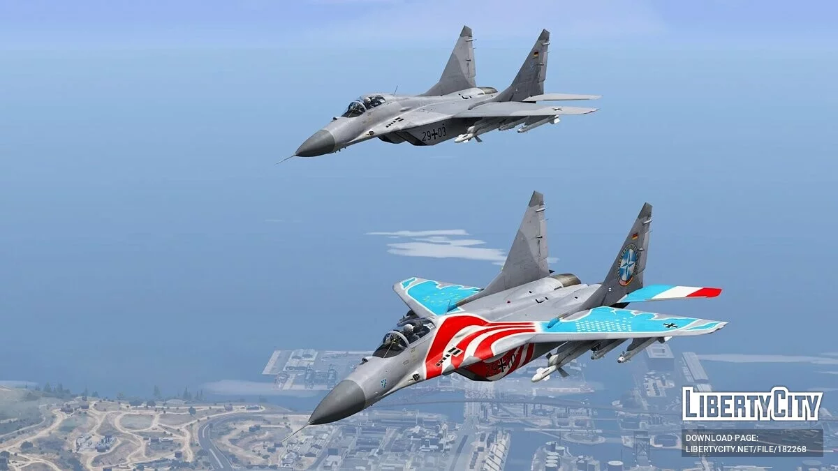 Mig-29A Fulcrum [Add-On | VehFuncs V] 1.5 / GTA 5