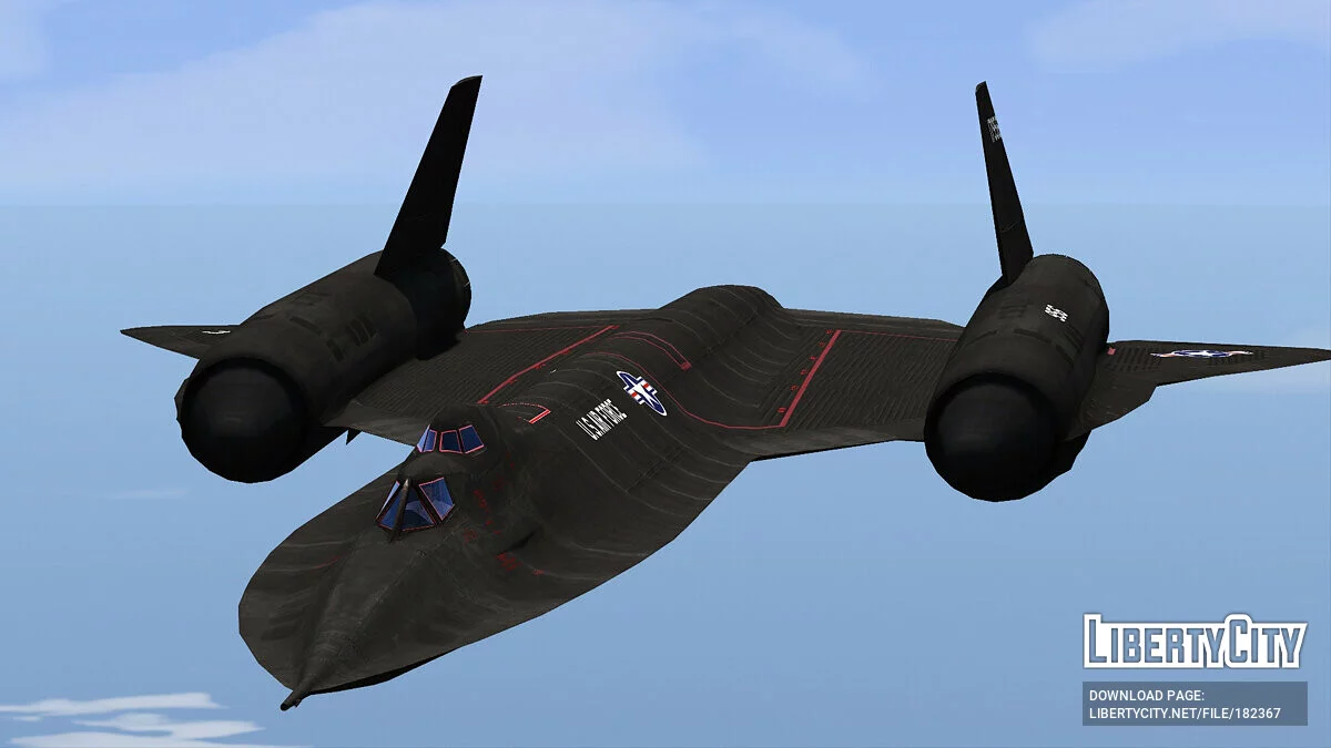 SR-71B Blackbird Тренувальний Літак [Додаток | Тюнінг] 1.0 / GTA 5