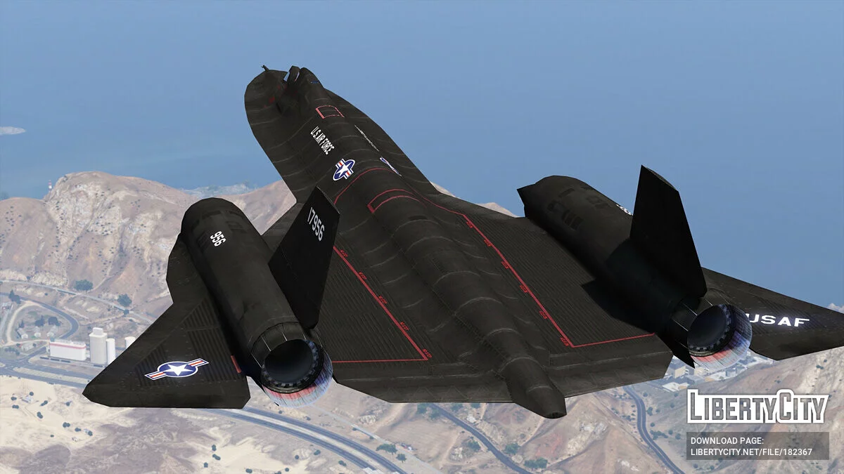 SR-71B Blackbird Тренувальний Літак [Додаток | Тюнінг] 1.0 / GTA 5