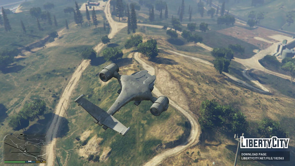 Terminator 2 Aerial Hunter Killer [Add-On] 0.3 / GTA 5