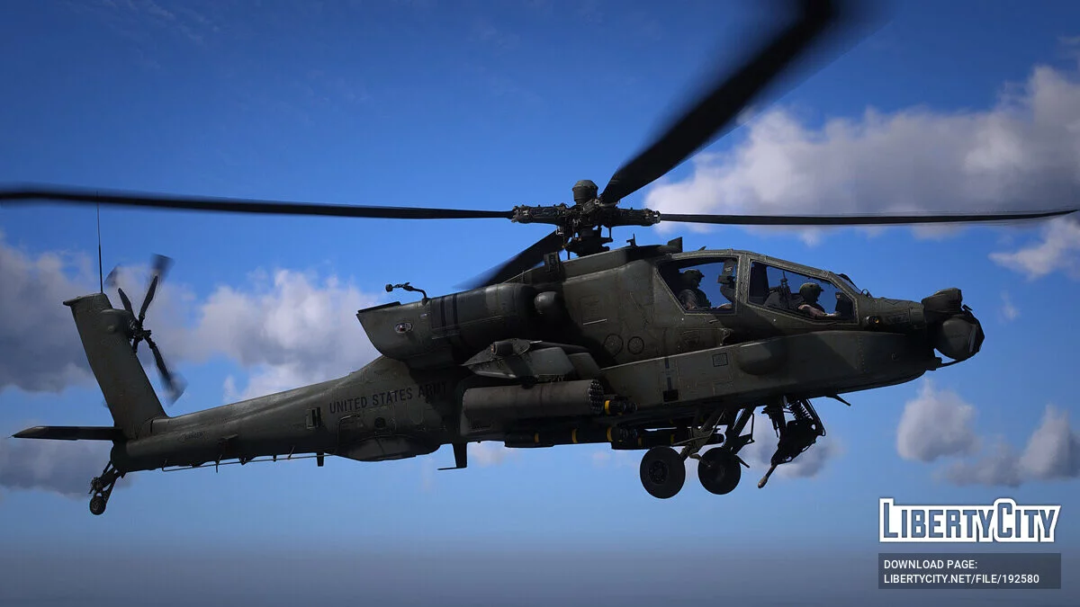 AH-64E Apache Guardian [Add-On | LODs] 1.1 / GTA 5