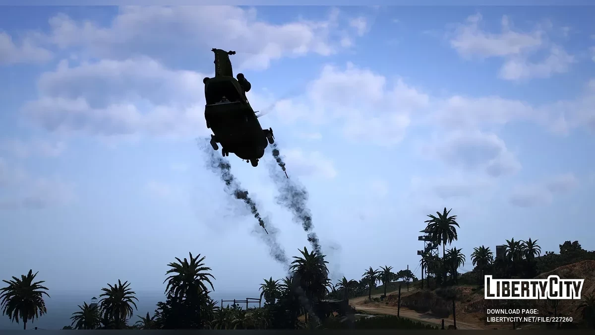 ACH-47A Chinook Gunship [Add-On] 1.0 / GTA 5