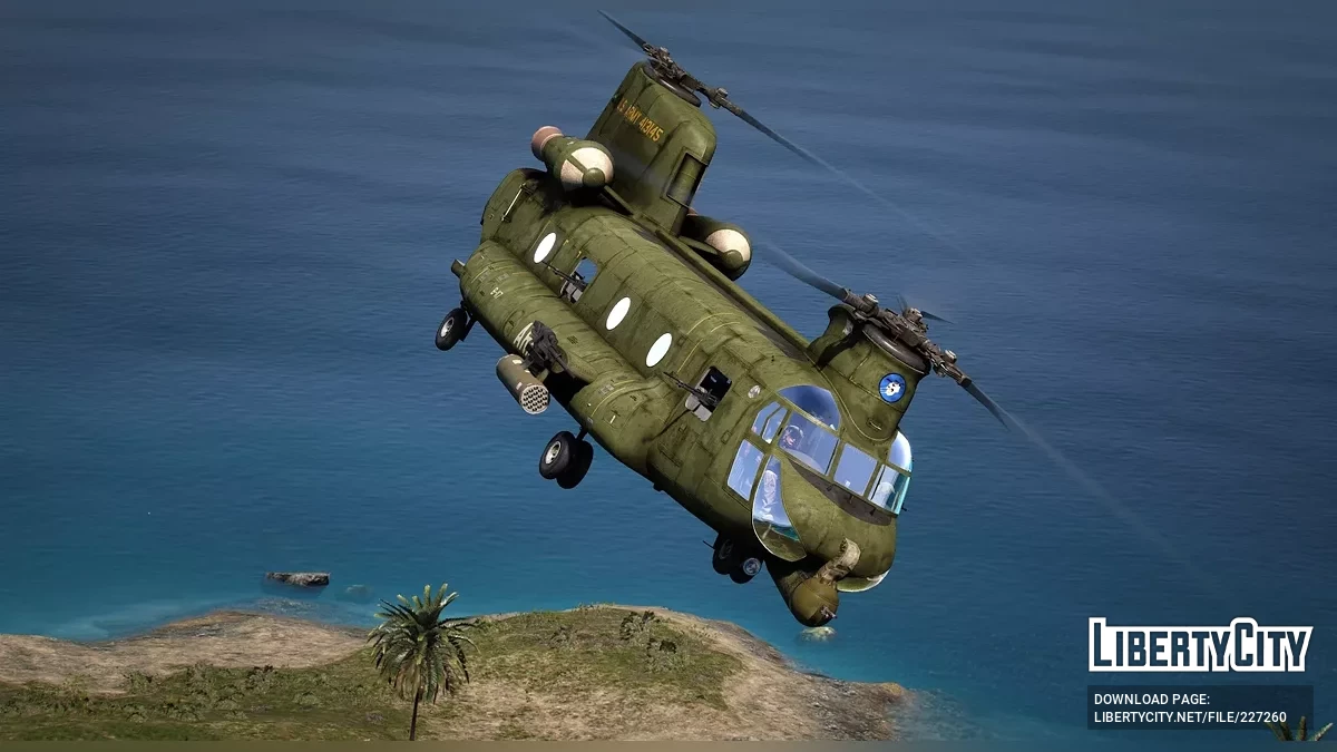 ACH-47A Chinook Gunship [Add-On] 1.0 / GTA 5