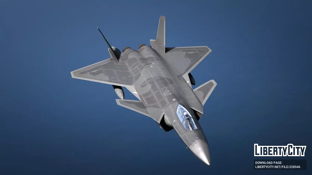 J-20 Naga Perkasa China [Add-On | VehFuncs V] / GTA 5