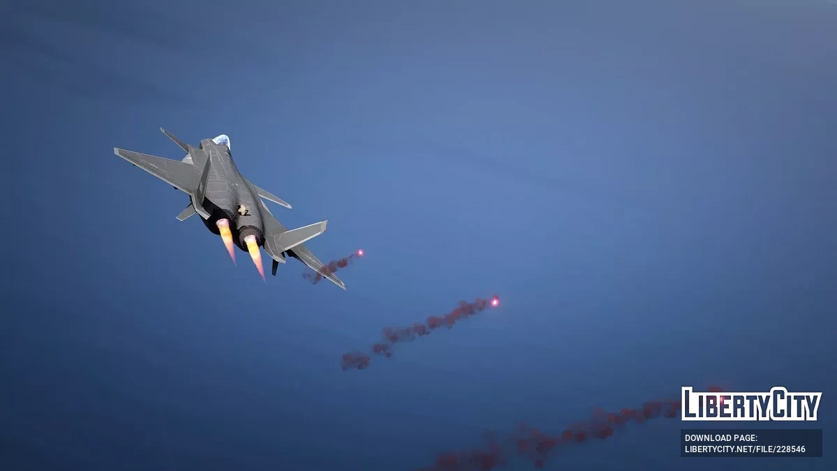 J-20 Naga Perkasa China [Add-On | VehFuncs V] / GTA 5