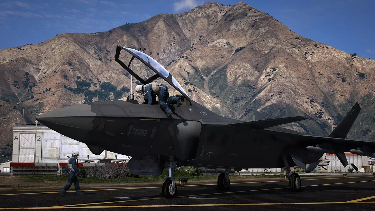 J-20S Dragón Poderoso Doble Asiento China [Add-On | VehFuncs V] / GTA 5