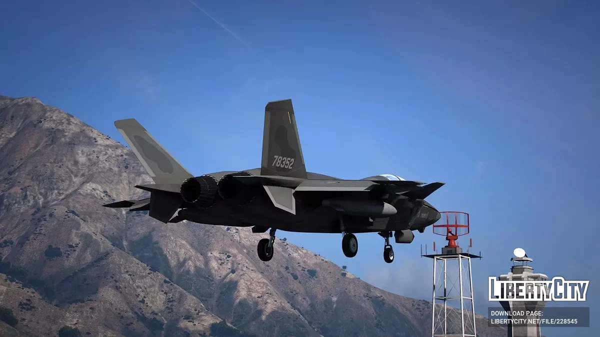 J-20S Dragón Poderoso Doble Asiento China [Add-On | VehFuncs V] / GTA 5