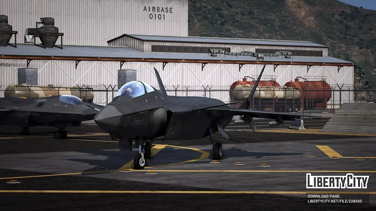 J-20S Dragón Poderoso Doble Asiento China [Add-On | VehFuncs V] / GTA 5