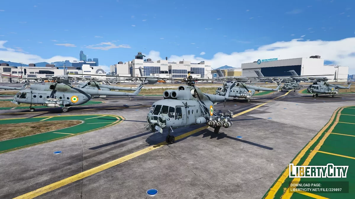 Mi-8 Gunship - Fuerza Aérea India (Complemento) / GTA 5