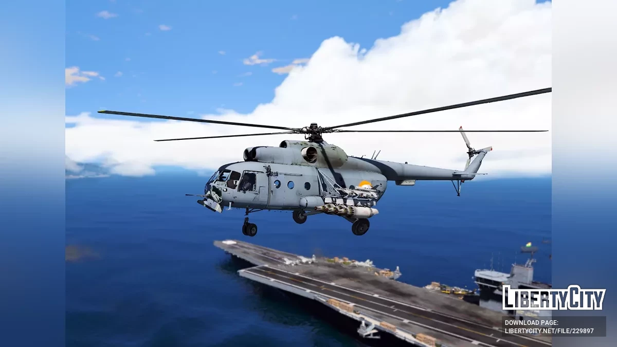 Mi-8 Gunship - Fuerza Aérea India (Complemento) / GTA 5