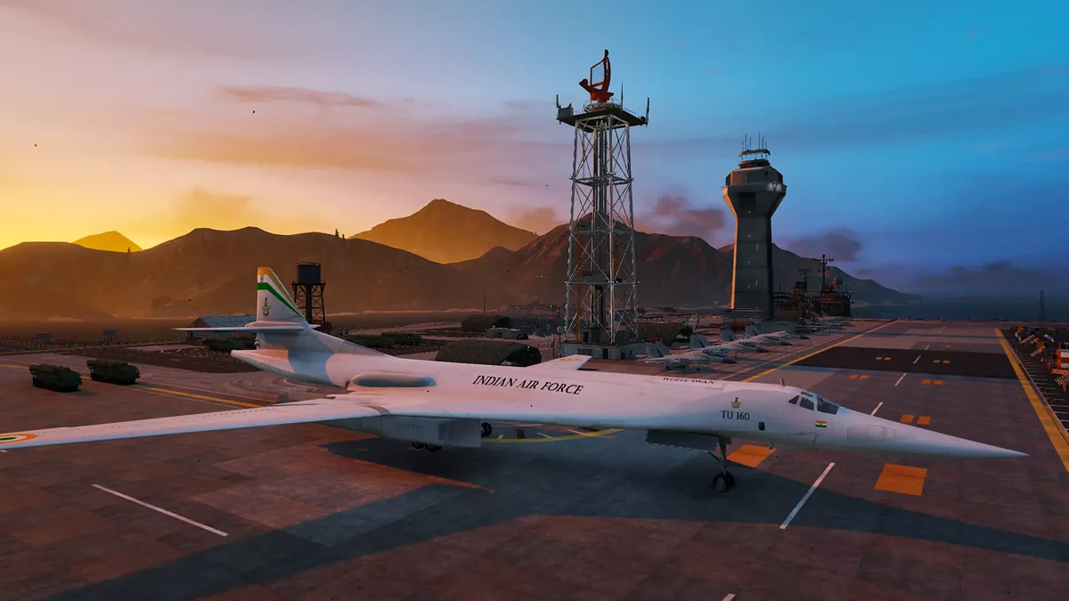 Tu-160 White Swan Indian Air Force Livery / GTA 5