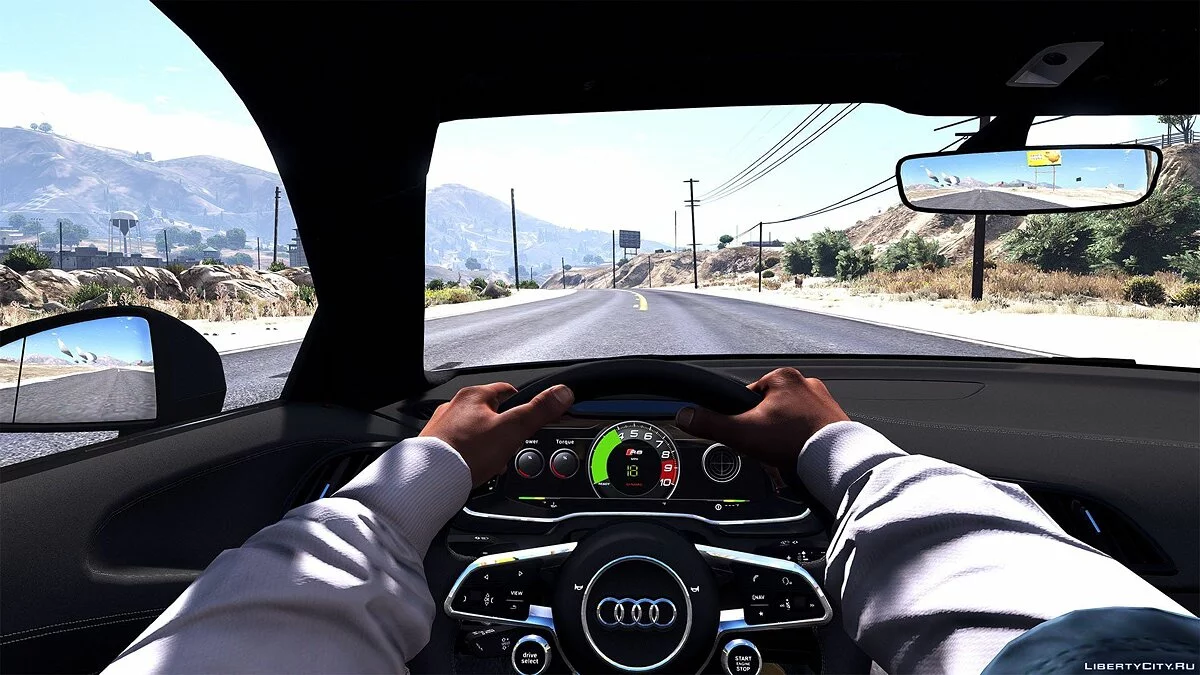 Audi R8 V10 Plus 2017 [Add-On / Replace | Animated | Template | Digital Dials & Analog] 1.1 / GTA 5