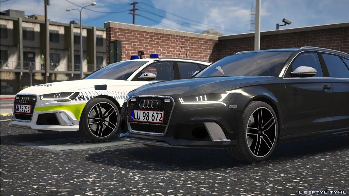 2016 Audi Rs6 Avant - Danish Police - Marked/Unmarked - (Replace) 1.0 / GTA 5