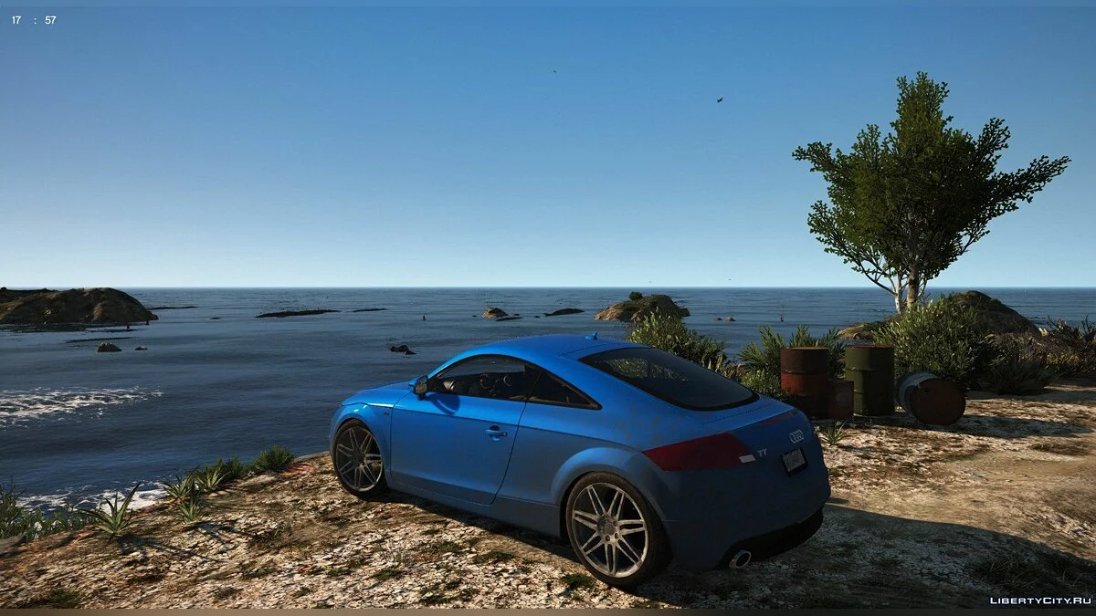 Audi TT Coupe S-Line 3.2 Quattro 2007 [ADD-ON/ALERÓN MÓVIL/ESCAPE VIBRANTE/MAPA DE TIERRA] V1.0 / GTA 5