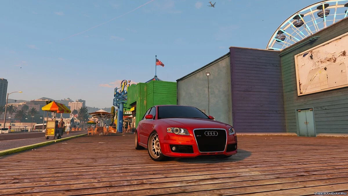 AUDI RS4 B7 2006 [HQ/Add-On/Animiert/Dirtmap/Template] / GTA 5