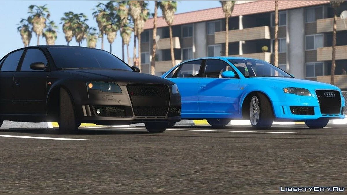 أودي RS4 B7 2006 [HQ/إضافة/متحركة/خريطة أوساخ/قالب] V3.5 / جي تي أي 5