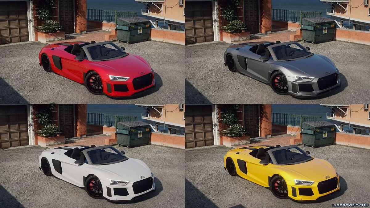 2020 Audi R8 ABT Spyder [Add-on | Five-M | Animated windows | Extra's] v.1.0 / جي تي أي 5