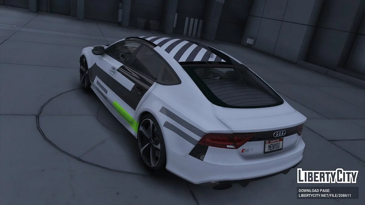 2013 Audi RS7 Modern Lime Design / GTA 5