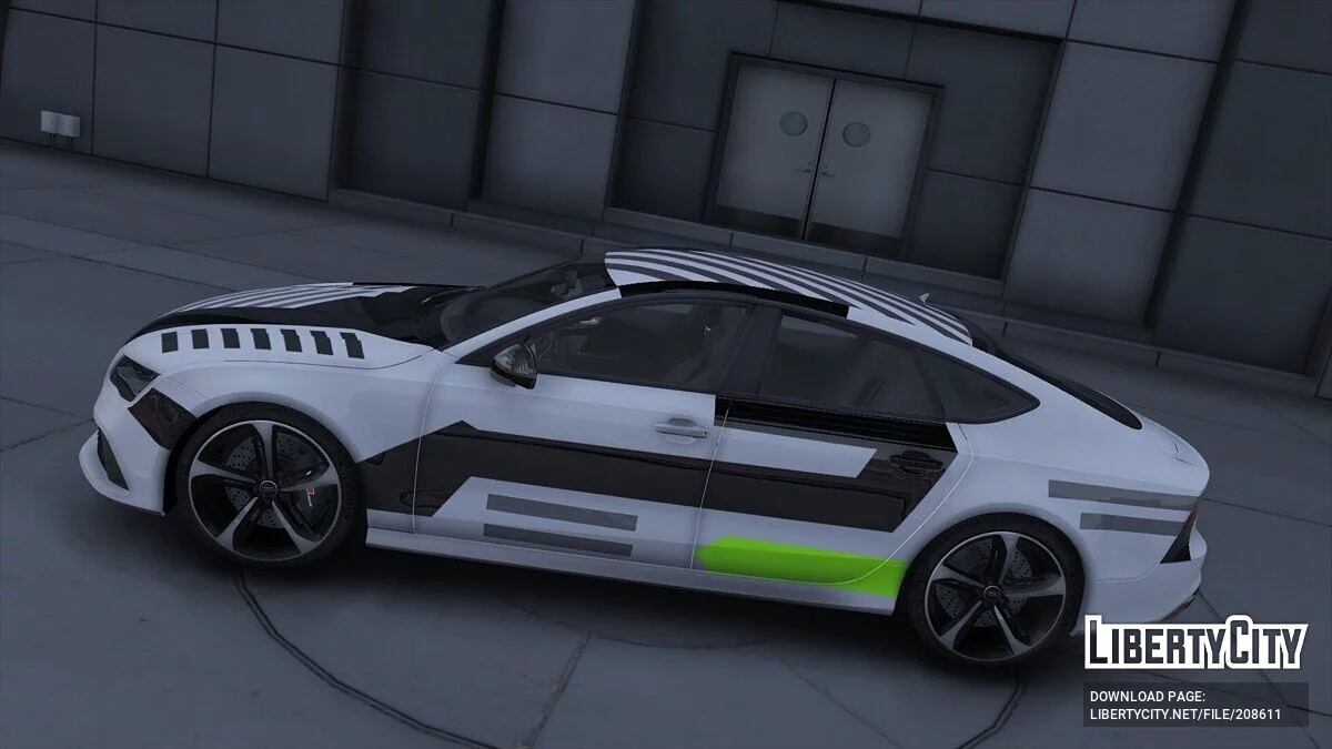 2013 Audi RS7 Modern Lime Design / GTA 5