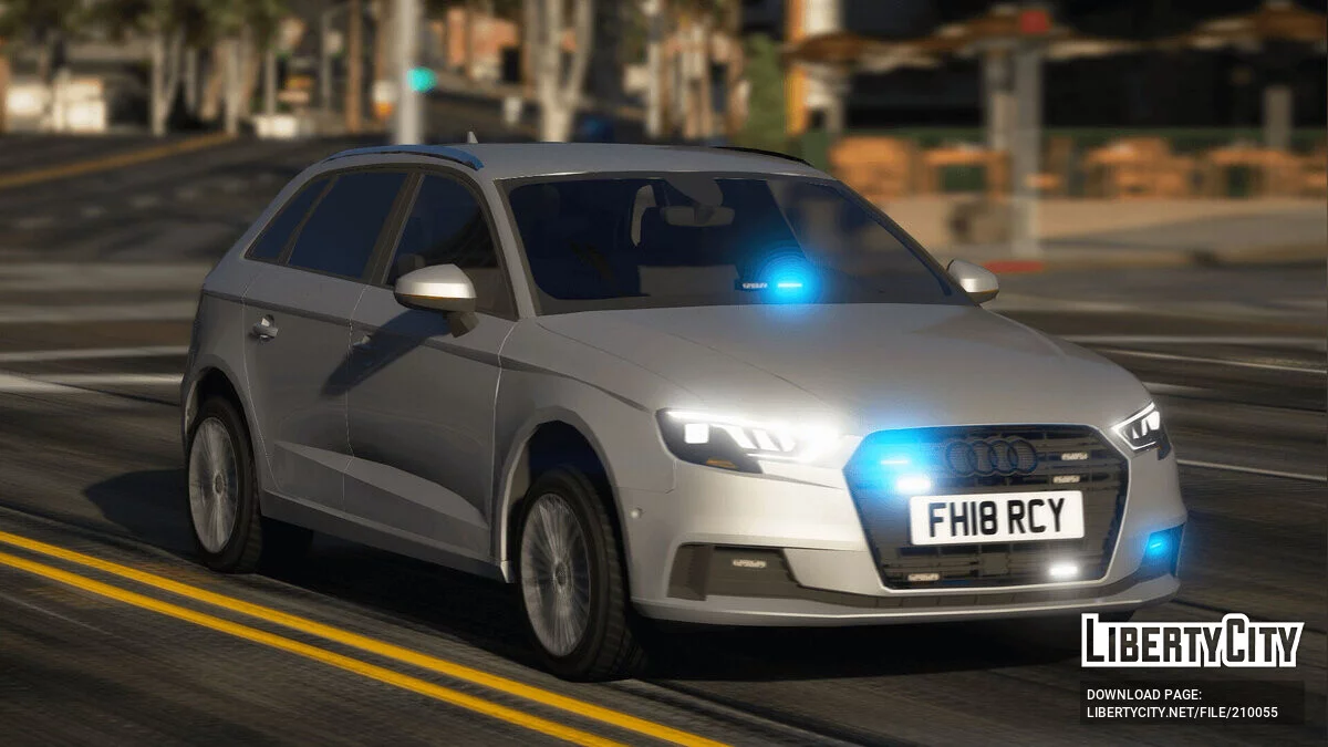 2018 Audi A3 Polisi Tanpa Tanda v1.0 / GTA 5