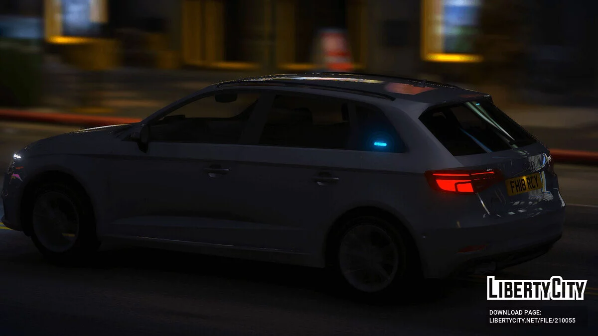 2018 Audi A3 Polisi Tanpa Tanda v1.0 / GTA 5