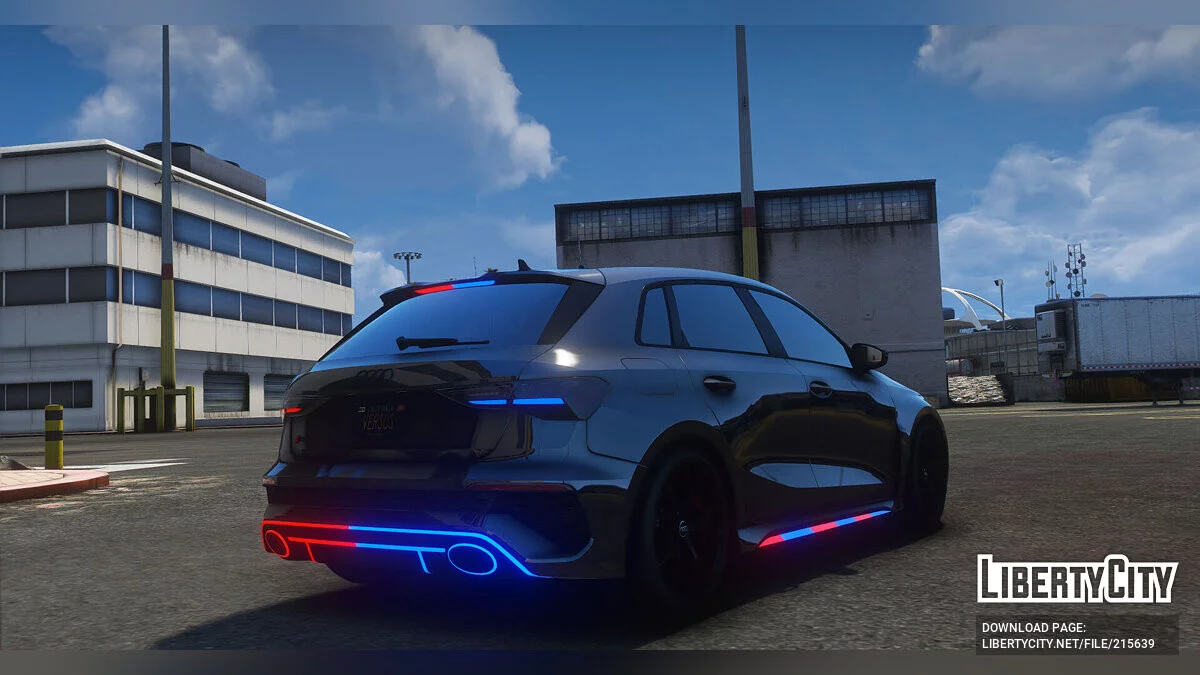 奥迪RS3 8Y警车现代灯光 / GTA 5