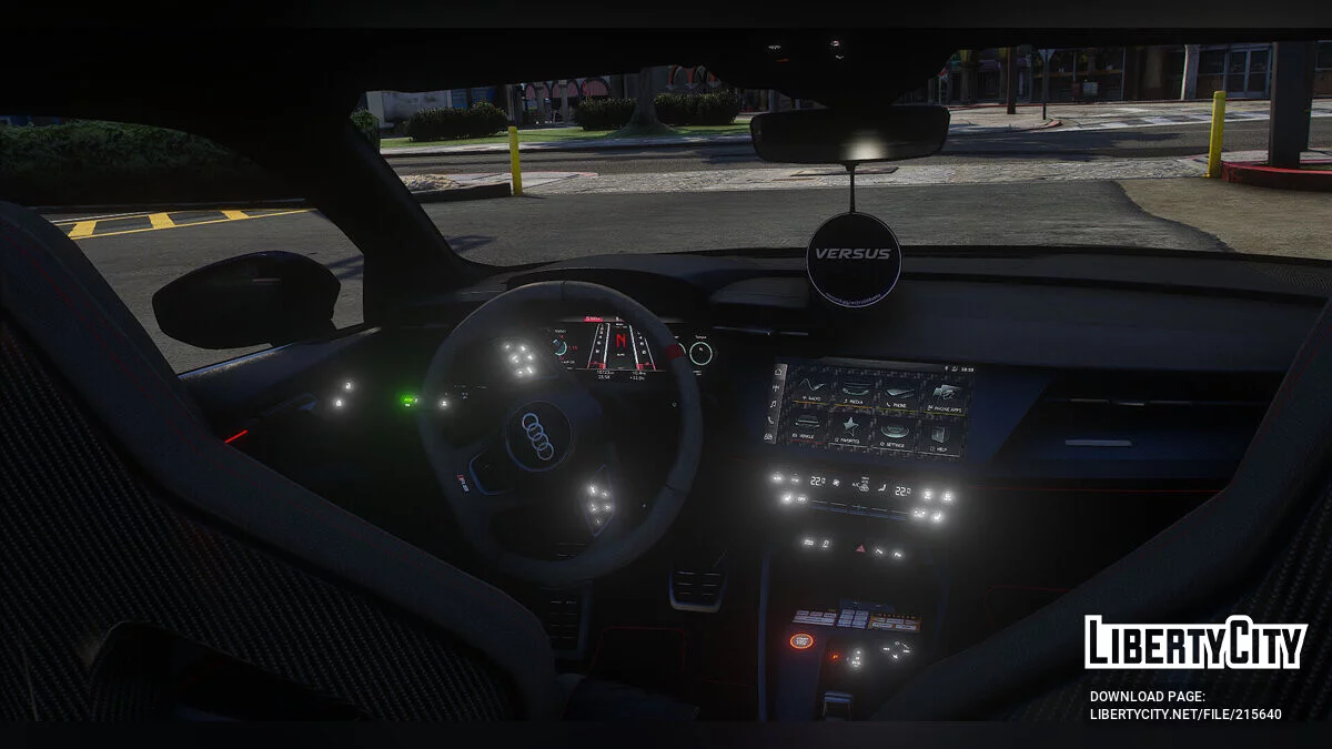 Audi RS3 8Y Sedan Policja Nowoczesne Światła / GTA 5