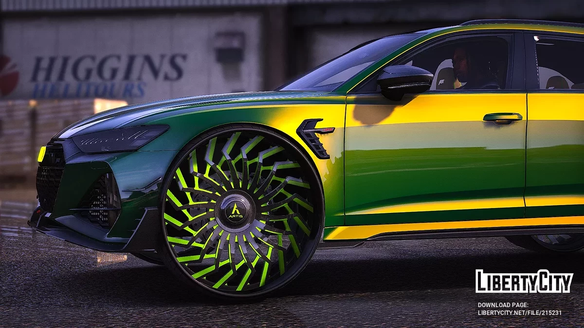 Audi RS6 R On Big Twisted Artis Forged Wheels / GTA 5