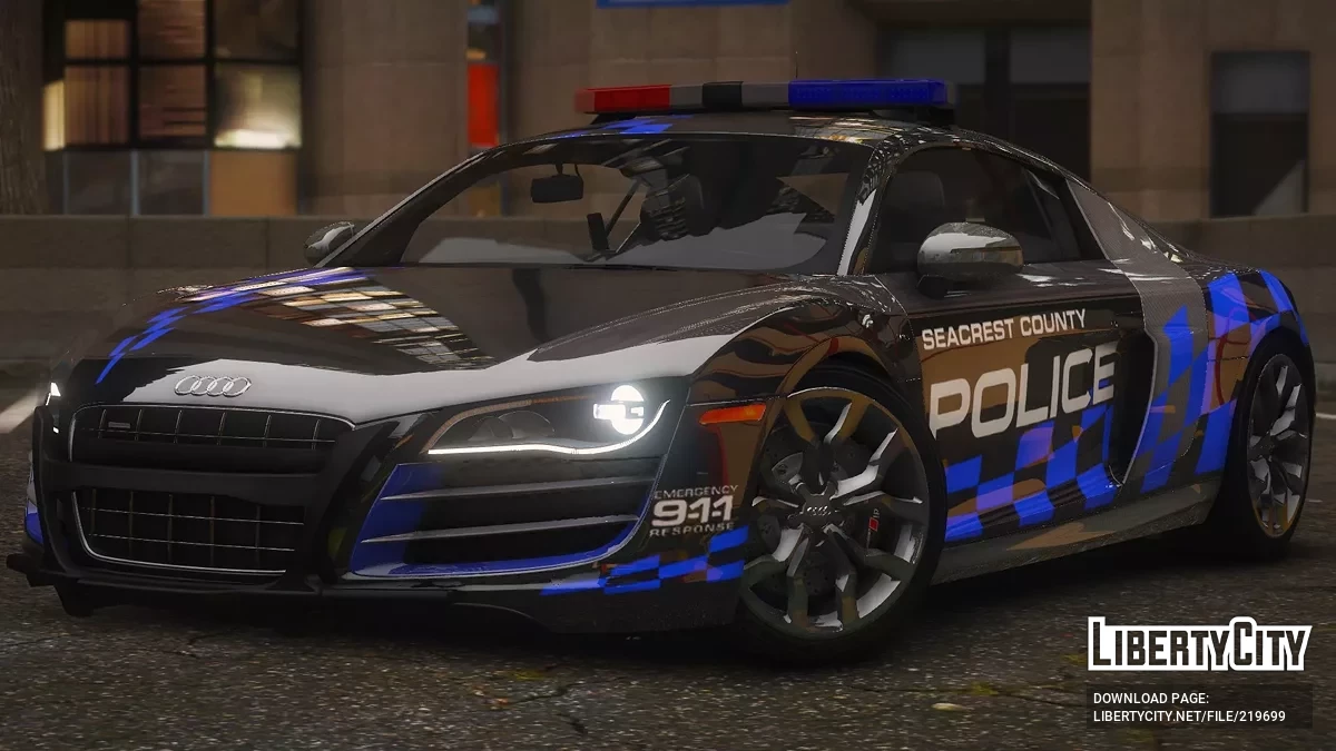 2010 Audi R8 5.2 FSI quattro SCPD v1.0 / GTA 5