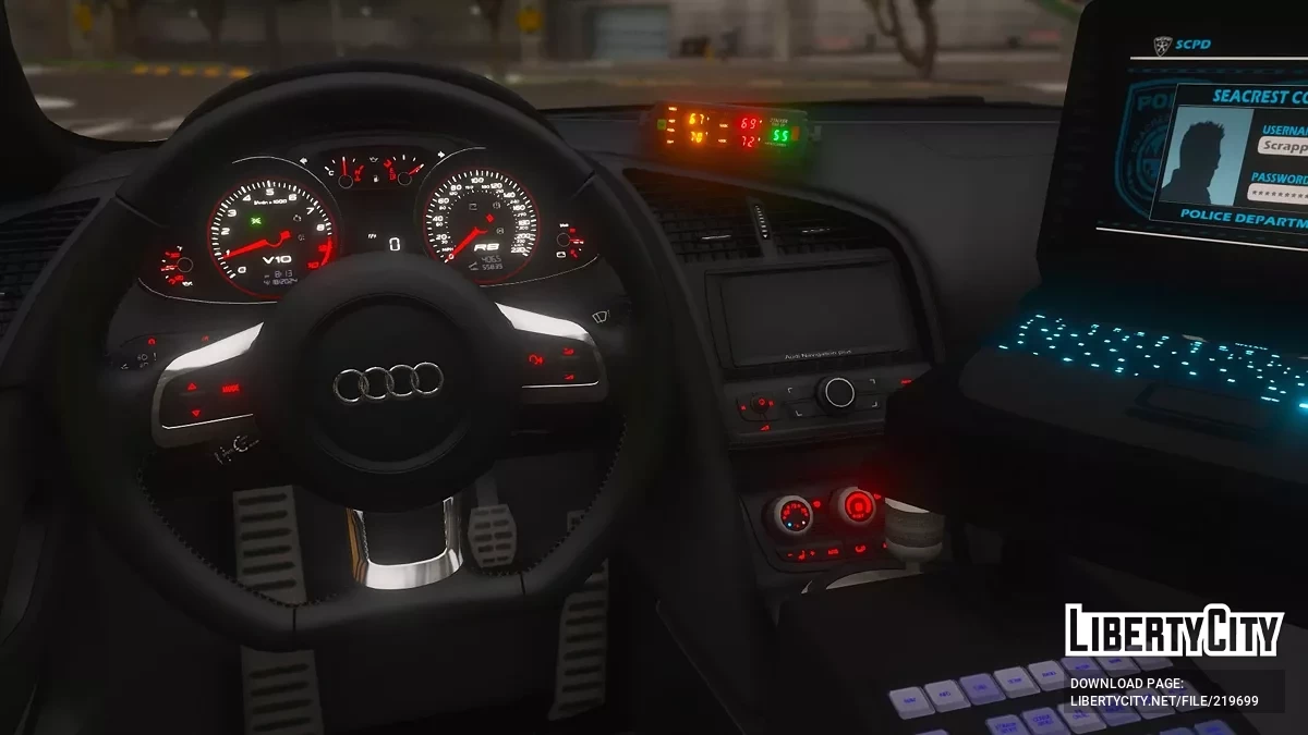 2010 Audi R8 5.2 FSI quattro SCPD v1.0 / GTA 5