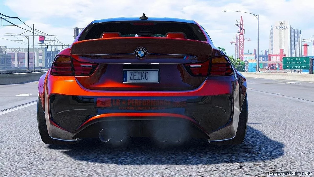 宝马 M4 F82 [HQ | LibertyWalk | 动画引擎 | 可涂装 | 选项震动] 1.4 / GTA 5