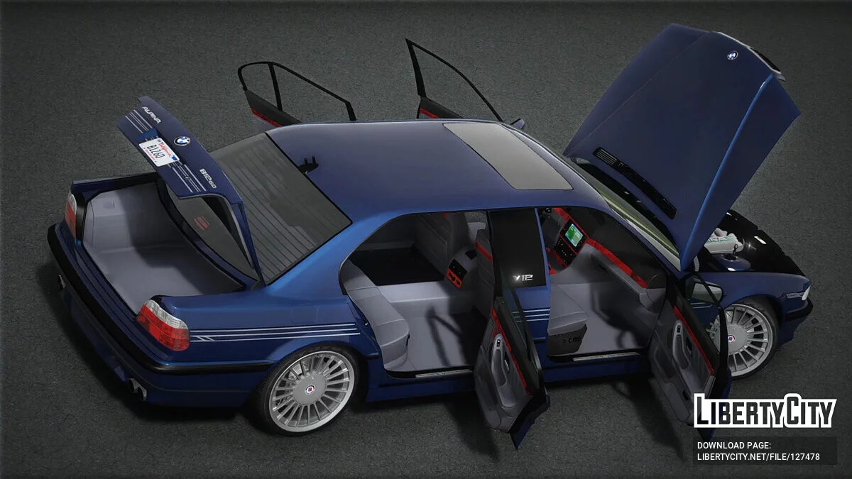 2001 BMW Alpina B12 6.0 Lang (E38) [Add-On | Extras | Tuning] 1.1 / GTA 5