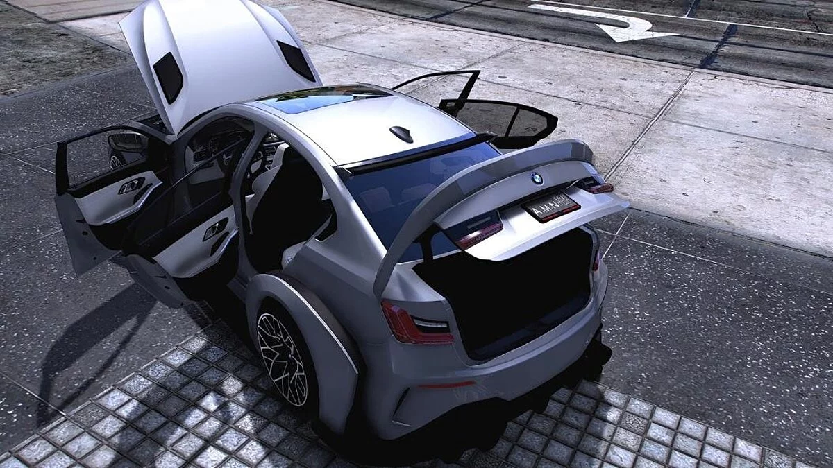 BMW Série 3 G20 Сoncept Widebody Tuning Racing Car / GTA 5
