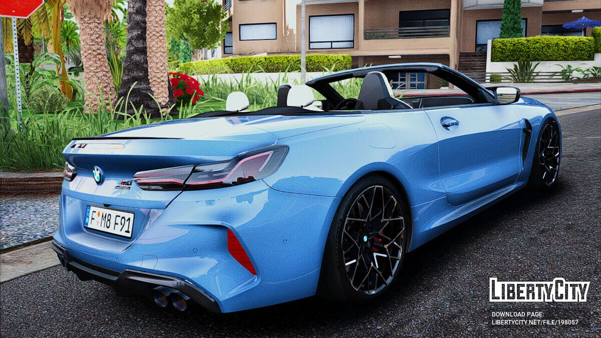 BMW M8 F91 Competition Convertible [Анімований дах] / GTA 5