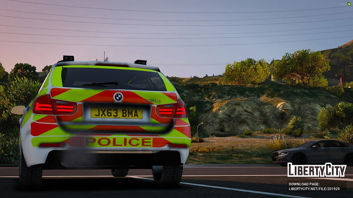 BMW 330d Estate ANPR Interceptor 2013 v1.0 / GTA 5